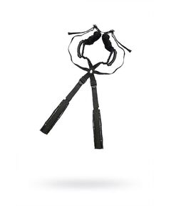 Чёрный бондажный комплект Romfun Sex Harness Bondage на сбруе, фото 