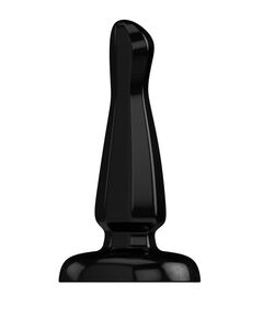 Черный анальный стимулятор на присоске Bottom Line Model 3 - 13 см., фото 