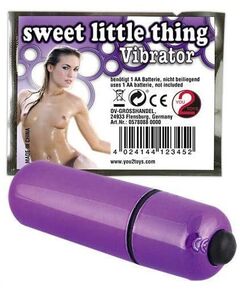 Фиолетовая вибропуля Sweet Little Thing - 7 см., фото 