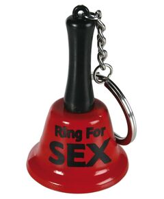 Брелок-колокольчик Ring for Sex, Цвет: красный с черным, фото 