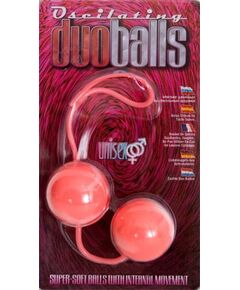 Вагинальные мягкие шарики MARBILIZED DUO BALLS PINK, Цвет: розовый, фото 