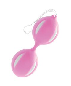 Розово-белые вагинальные шарики, Цвет: розовый с белым, фото 