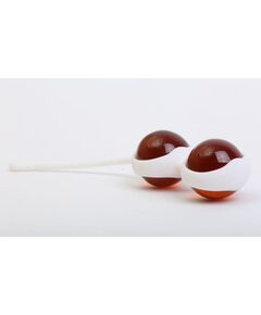 Коричневые вагинальные шарики в силиконовой оболочке, Цвет: коричневый, фото 