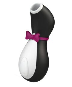 Бесконтактный стимулятор Satisfyer Penguin, Цвет: черный с белым, фото 