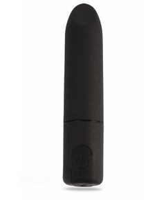 Черный перезаряжаемый вибратор-пуля Clit Fun Vibrator - 8,7 см., фото 