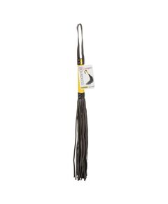 Черная плеть с желтой рукоятью Boundless Flogger - 69,25 см., фото 