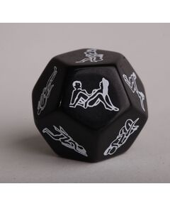 Чёрные игровые кости с позициями Камасутры, Цвет: черный, фото 