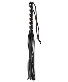 Чёрная мини-плеть из резины Rubber Mini Whip - 22 см., фото 