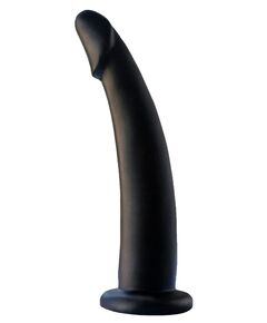 Черный анальный фаллоимитатор с зауженным кончиком - 13 см., фото 