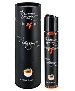 Массажное масло с ароматом крем брюле Huile de Massage Gourmande Creme Brulée - 59 мл., фото 