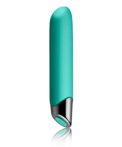 Классический вибратор Chaiamo - 16 см., Цвет: зеленый, фото 