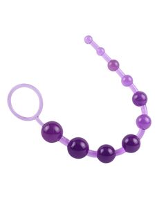 Анальная цепочка с колечком Sassy Anal Beads - 26,7 см., Цвет: фиолетовый, фото 