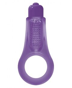 Фиолетовое эрекционное кольцо Firefly Couples Ring, фото 