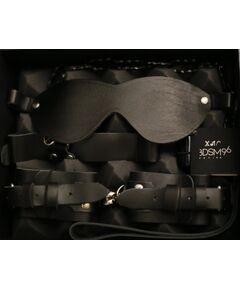 БДСМ-набор в черном цвете "Послушный муж", фото 