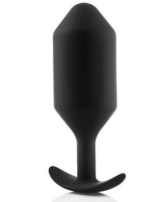 Черная анальная пробка для ношения B-vibe Snug Plug 6 - 17 см., фото 
