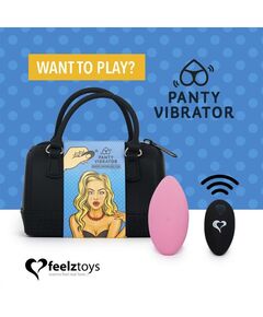 Вибромассажер в трусики с пультом ДУ Panty Vibe Remote Controlled Vibrator, Цвет: розовый, фото 