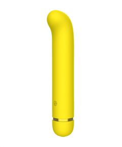 Перезаряжаемый вибратор Flamie - 18,5 см., Длина: 18.50, Цвет: желтый, фото 