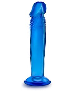 Анальный фаллоимитатор Sweet N Small 6 Inch Dildo With Suction Cup - 16,5 см., Длина: 16.50, Цвет: синий, фото 