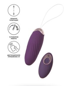 Фиолетовое виброяйцо с имитацией фрикций Bumpy, фото 