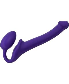 Фиолетовый безремневой страпон Silicone Bendable Strap-On, Длина: 24.00, Цвет: фиолетовый, Размер: S, фото 