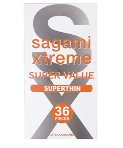 Ультратонкие презервативы Sagami Xtreme Superthin - 36 шт., фото 