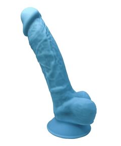 Фаллоимитатор Model 1 - 17,6 см., Длина: 17.60, Цвет: голубой, фото 