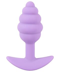 Фиолетовая анальная втулка Mini Butt Plug - 7,5 см., фото 