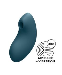 Синий вакуум-волновой вибростимулятор Vulva Lover 2, фото 