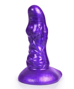 Фиолетовый фантазийный фаллоимитатор - 19 см., фото 