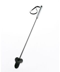 Черный стек "Фаллос" с металлической ручкой - 55 см., фото 
