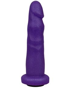 Фиолетовая реалистичная насадка-плаг - 16,2 см., фото 