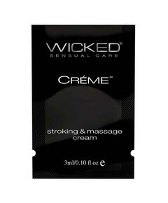 Крем для массажа и мастурбации Wicked Stroking and Massage Creme - 3 мл., фото 