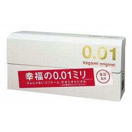 Супер тонкие презервативы Sagami Original 0.01 - 5 шт., фото 