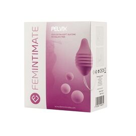 Набор для интимных тренировок Pelvix Concept: контейнер и 3 шарика, Цвет: розовый, фото 