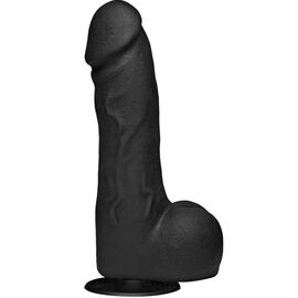 Черный фаллоимитатор The Perfect Cock With Removable Vac-U-Lock Suction Cup - 19 см., фото 