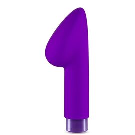 Фиолетовый вибромассажер B4 - 13,97 см., фото 