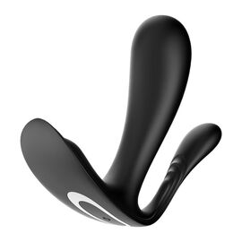 Черный анально-вагинальный вибромассажер Top Secret+, фото 