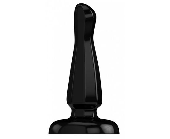Чёрный анальный стимулятор Bottom Line 6" Model 3 Rubber Black - 15,5 см., фото 