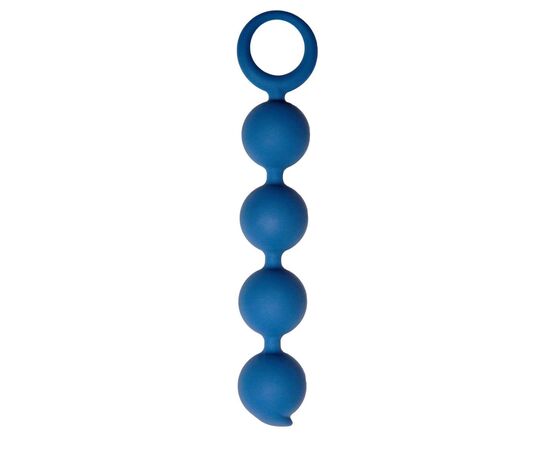 Синяя анальная цепочка Appulse - 15 см., фото 