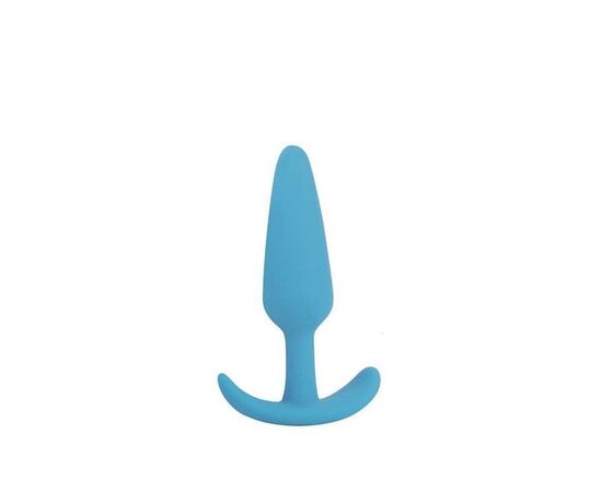Голубая анальная втулка - 9,5 см., фото 