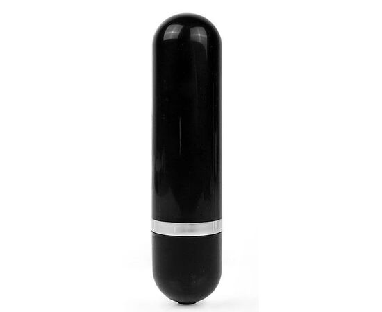 Черная удлиненная вибропуля Erokay - 11 см., фото 