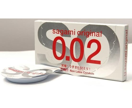 Ультратонкие презервативы Sagami Original - 2 шт., фото 
