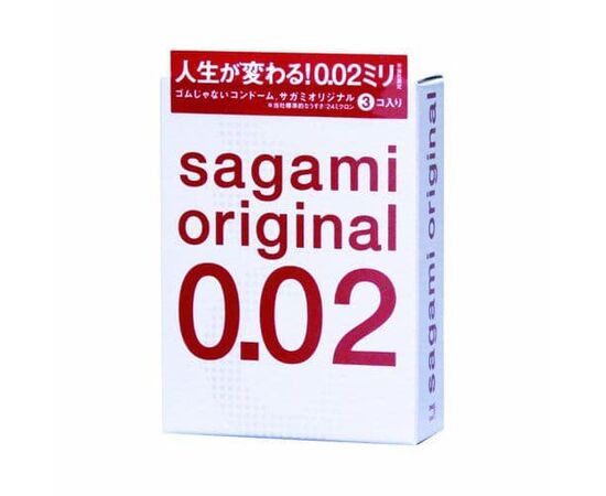 Ультратонкие презервативы Sagami Original - 3 шт., фото 