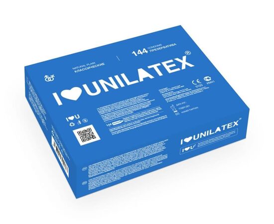 Классические презервативы Unilatex Natural Plain - 144 шт., Объем: 144 шт., Цвет: телесный, фото 