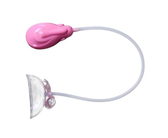 Автоматическая помпа для клитора и малых половых губ с вибрацией, Цвет: прозрачный, фото 