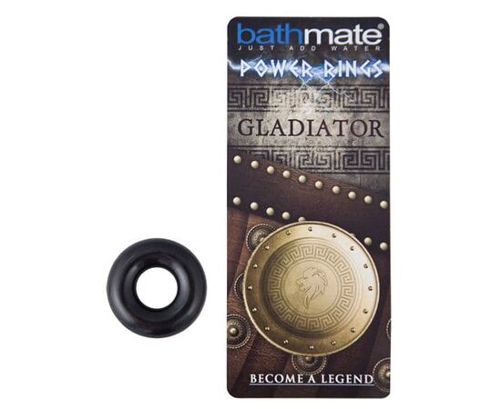 Чёрное эрекционное кольцо Gladiator, фото 