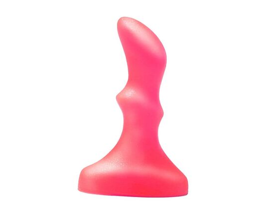 Розовый массажёр простаты - 10 см., фото 