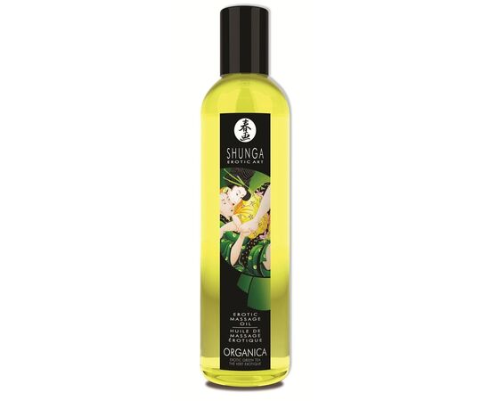 Массажное масло Organica с ароматом зеленого чая - 250 мл., фото 