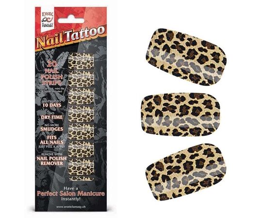 Набор лаковых полосок для ногтей Леопард Nail Foil, Цвет: леопард, фото 