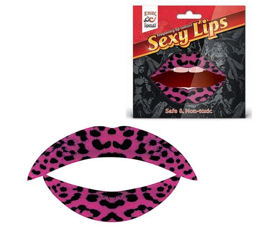 Lip Tattoo Розовая пантера, Цвет: розовый с черным, фото 